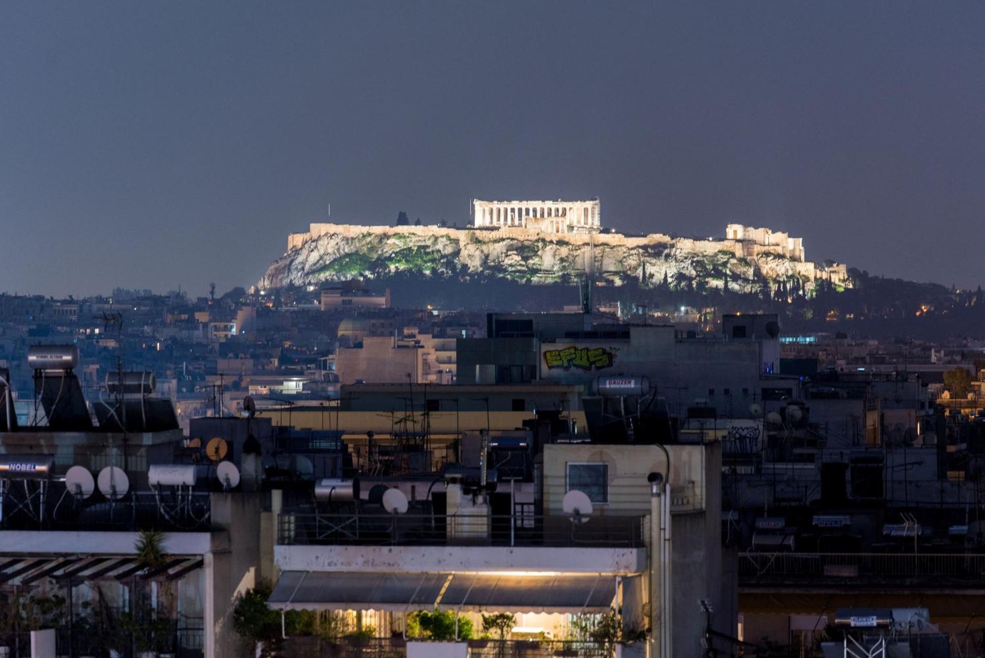 Athens & Acropolis View 7Th Floor Apartment Eksteriør bilde